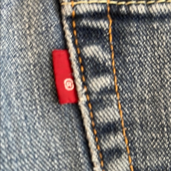 Levi's Blue Straight Jeans worn distressed - Picture 9 of 9